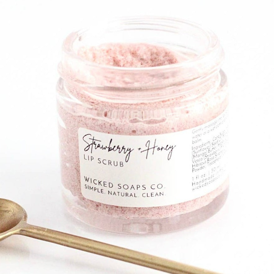 Strawberry + Honey Lip Scrub