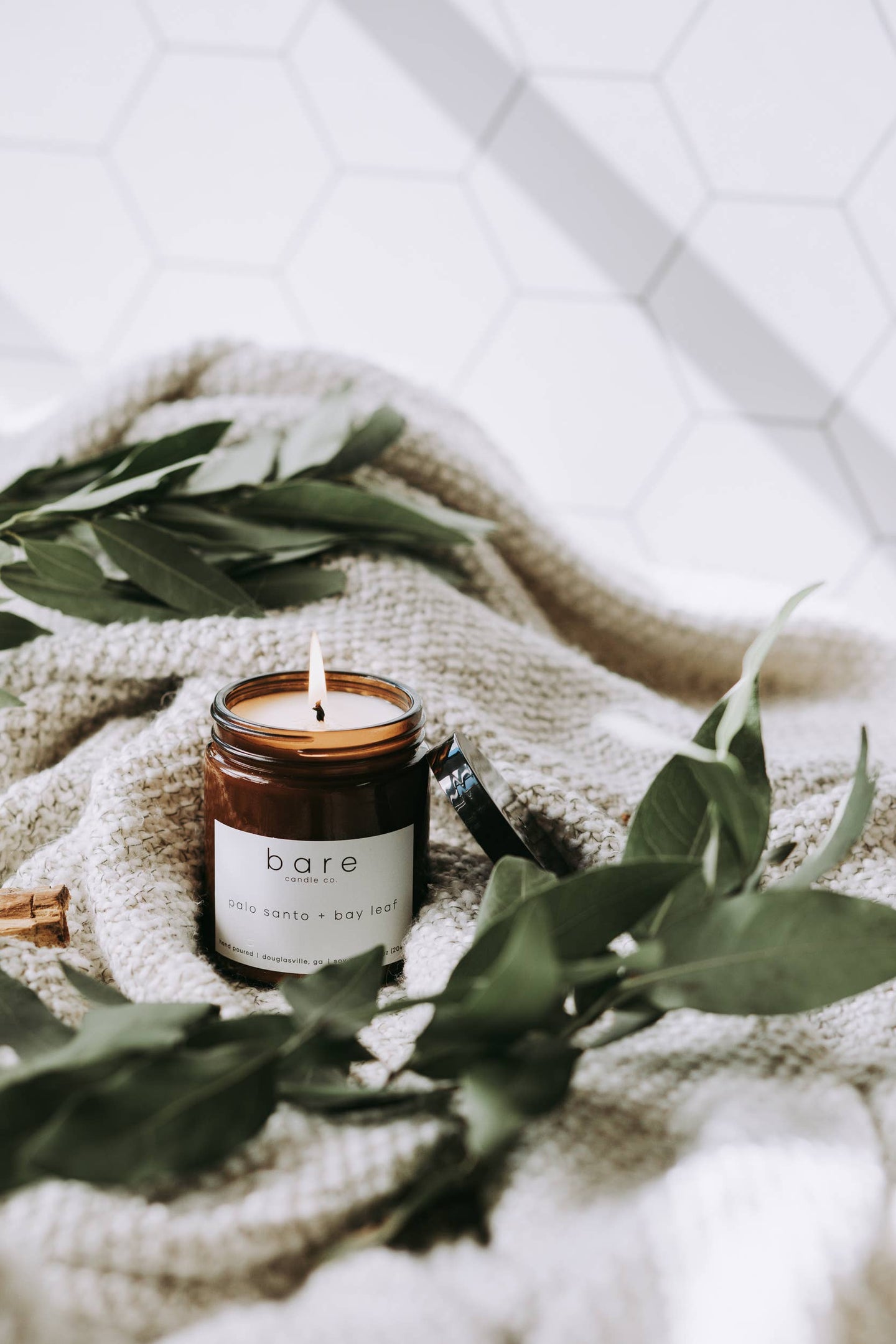Palo Santo + Bay Leaf Soy Candle 7.2oz