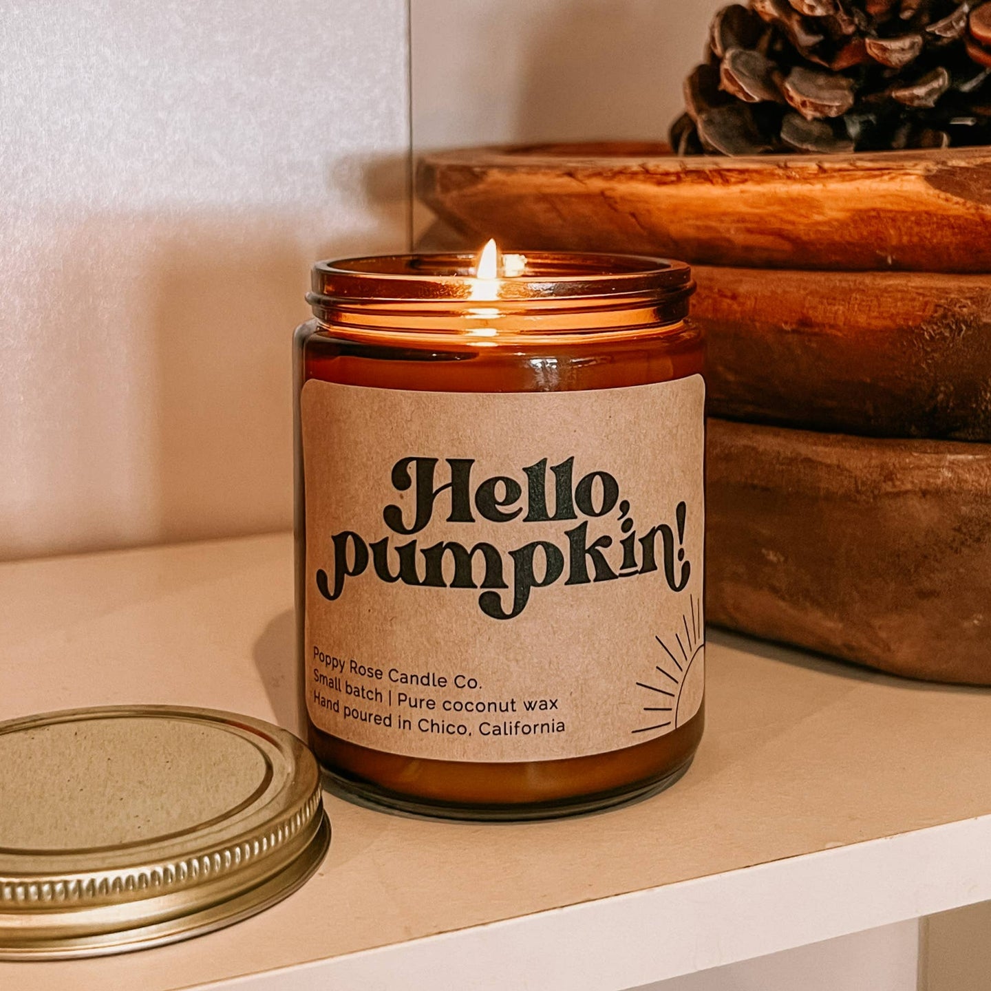 Hello Pumpkin! - 8 oz coconut wax candle