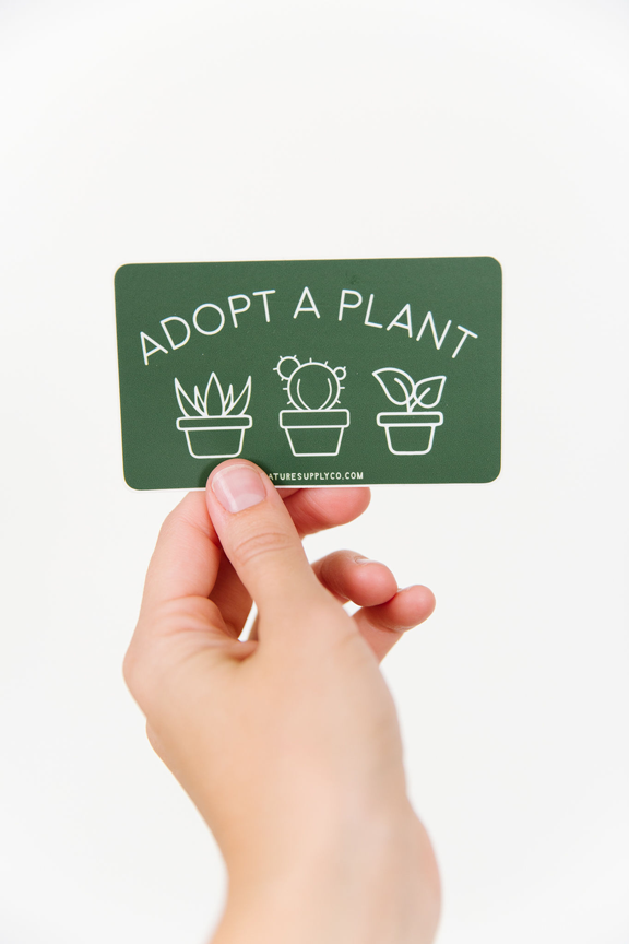 Adopt a Plant Sticker