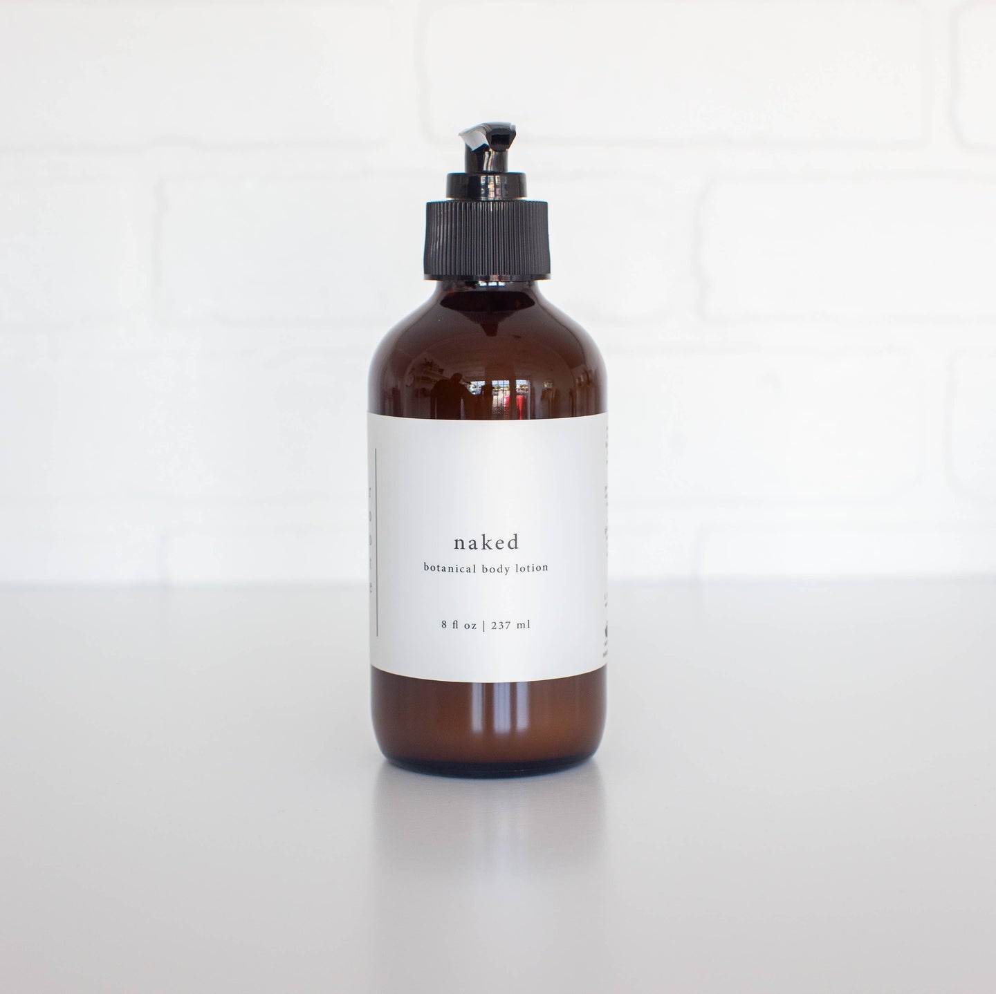 Vegan Naked (unscented) Body Lotion Glass Bottle