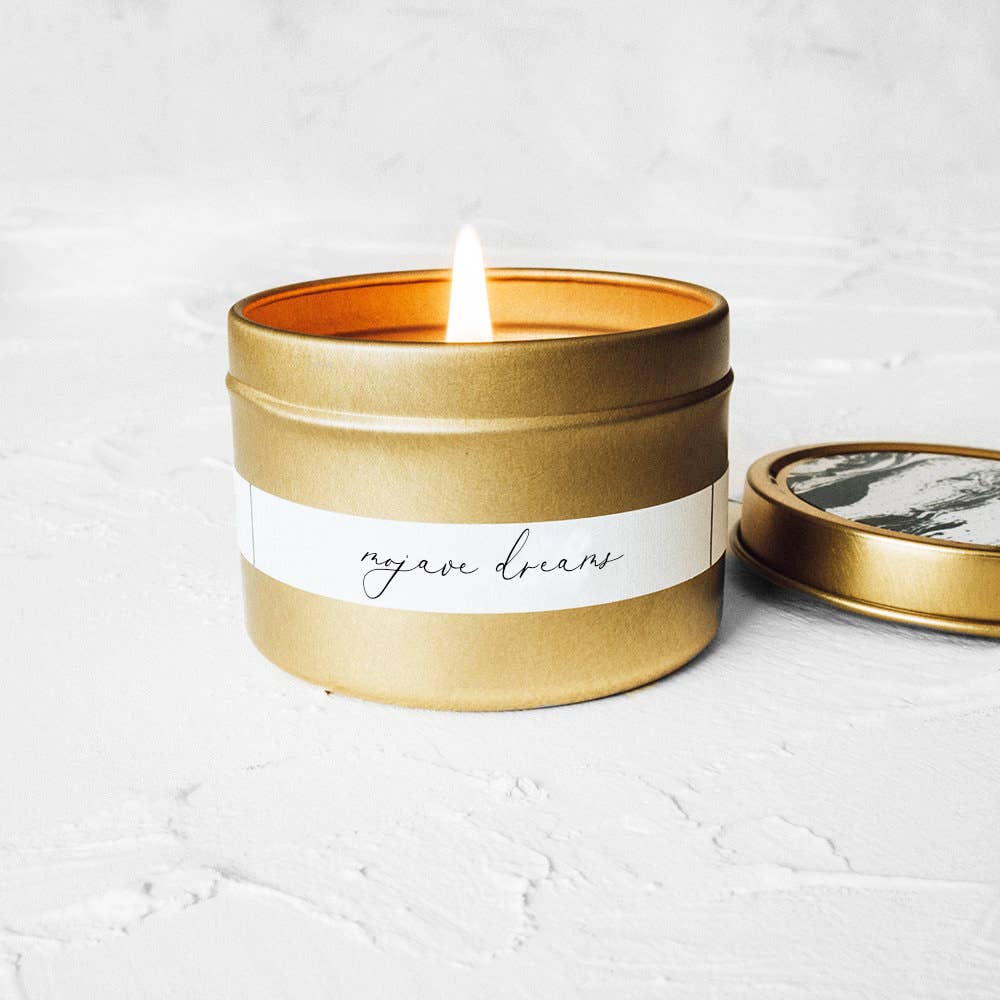 Mojave Dreams Gold Travel Tin
