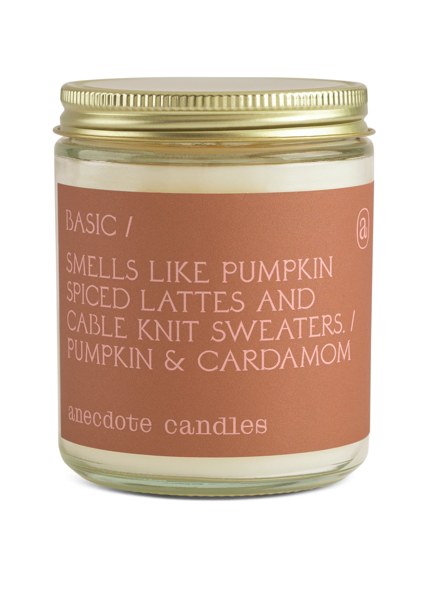 Basic (Pumpkin & Cardamom) Glass Jar Candle