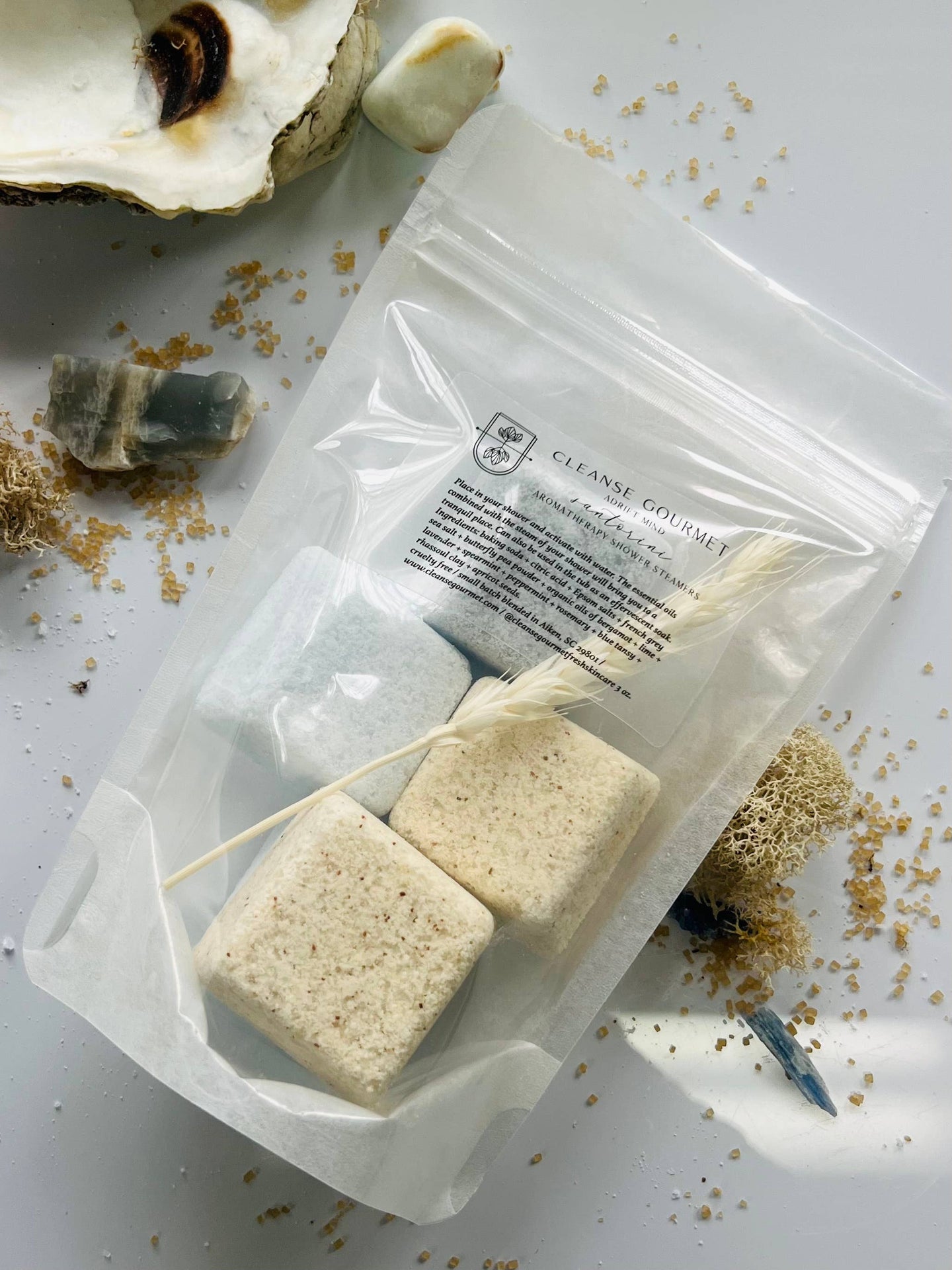 Santorini botanical shower steamers 5pk