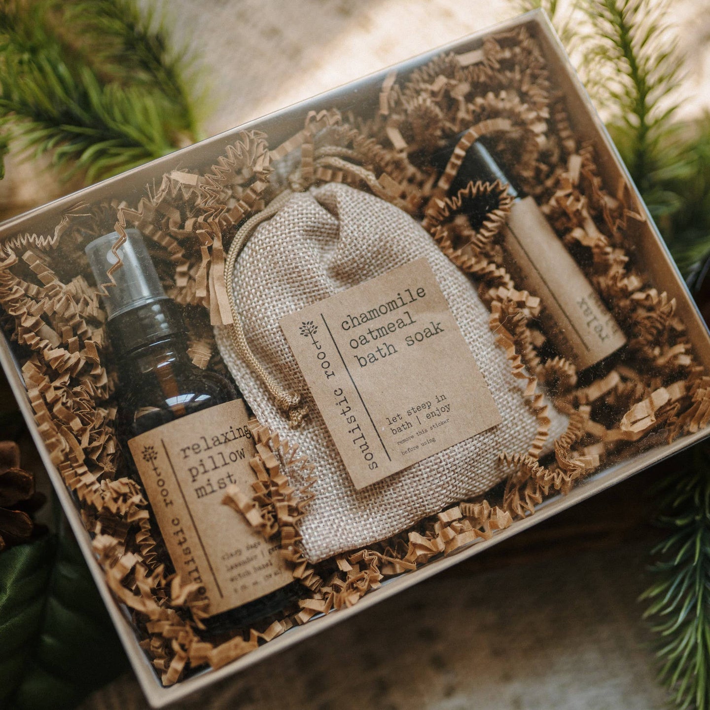Relax Gift Set | Pillow Mist | Oatmeal | Relax Roller