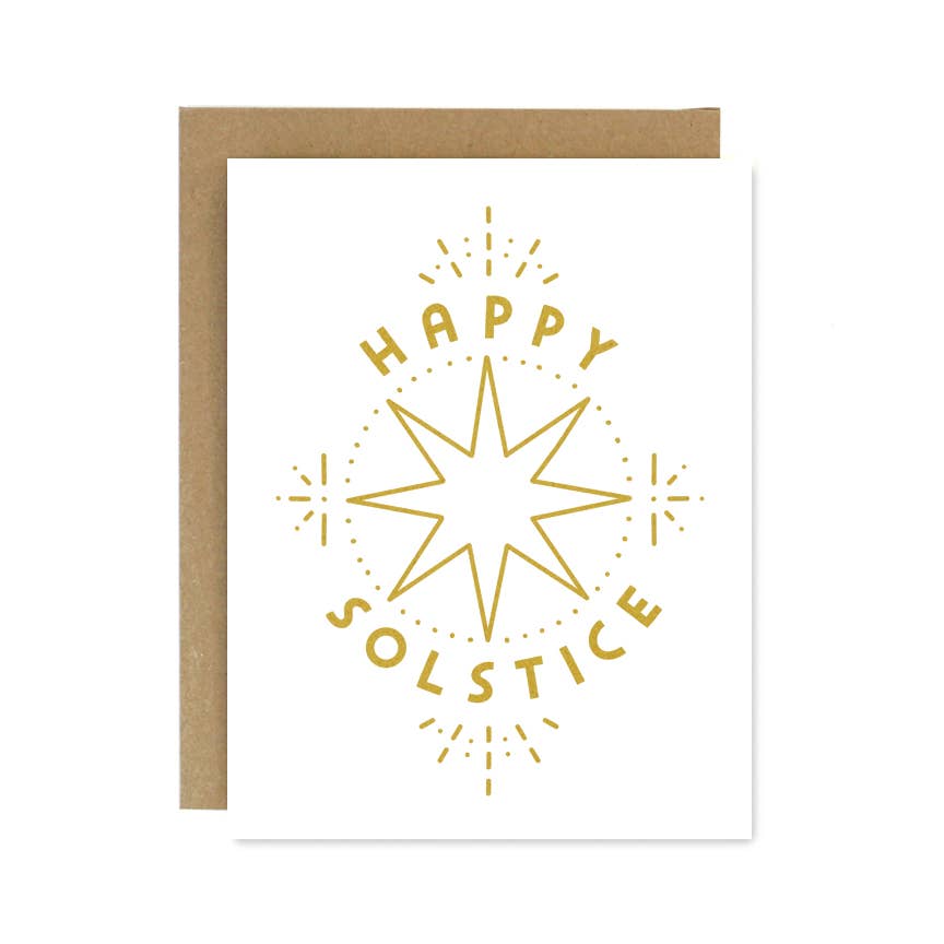 Happy Solstice Wheel Card
