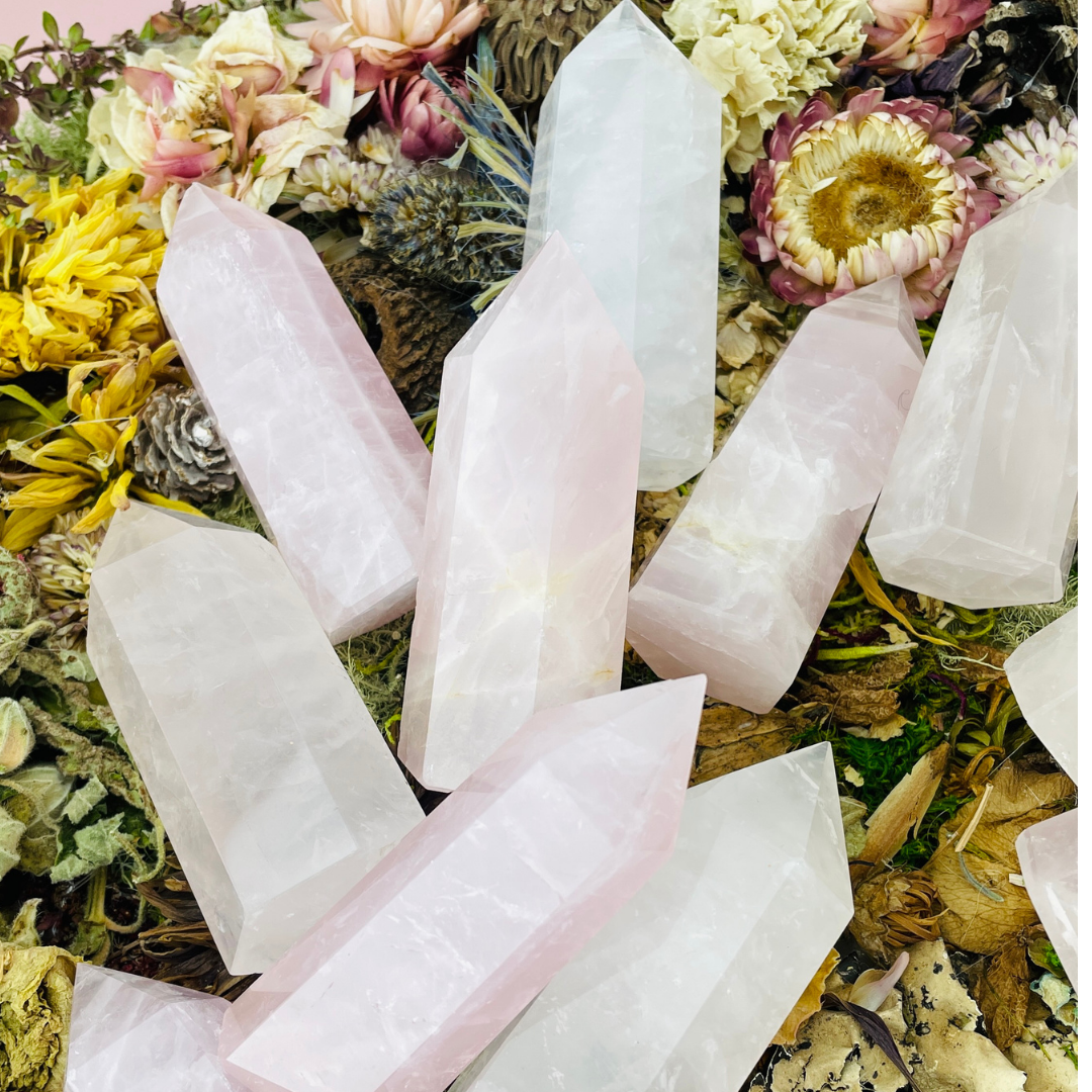Rose Quartz Quartz Point